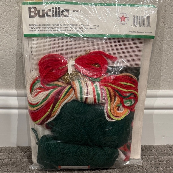 Bucilla Goose & Wreath Needlepoint Stocking Kit-60681